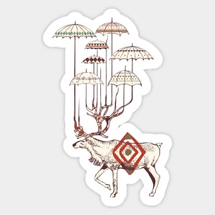 Rain Deer Sticker